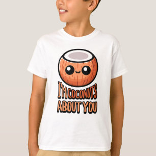 I'm Coconuts About You! Cute Coconut Pun T-Shirt