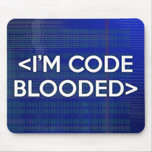 I'M CODE BLOODED MOUSE PAD