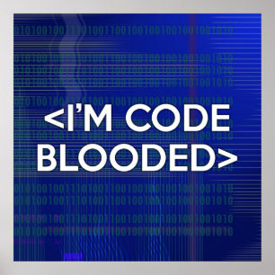 I'M CODE BLOODED POSTER