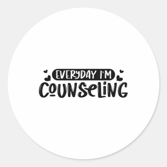 I'm Counseling Mental Health Counsellor Appreciati Classic Round Sticker (Front)