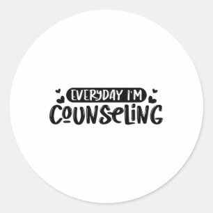 I'm Counseling Mental Health Counsellor Appreciati Classic Round Sticker