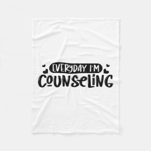 I'm Counseling Mental Health Counsellor Appreciati Fleece Blanket