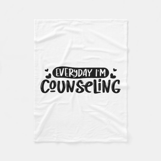 I'm Counseling Mental Health Counsellor Appreciati Fleece Blanket (Front)