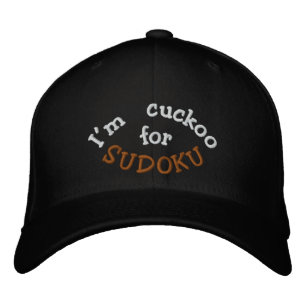 I'm Cuckoo for Sudoku Embroidered Hat
