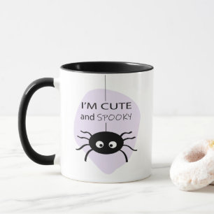 I'm Cute and Spooky l Spider Halloween Theme Mug
