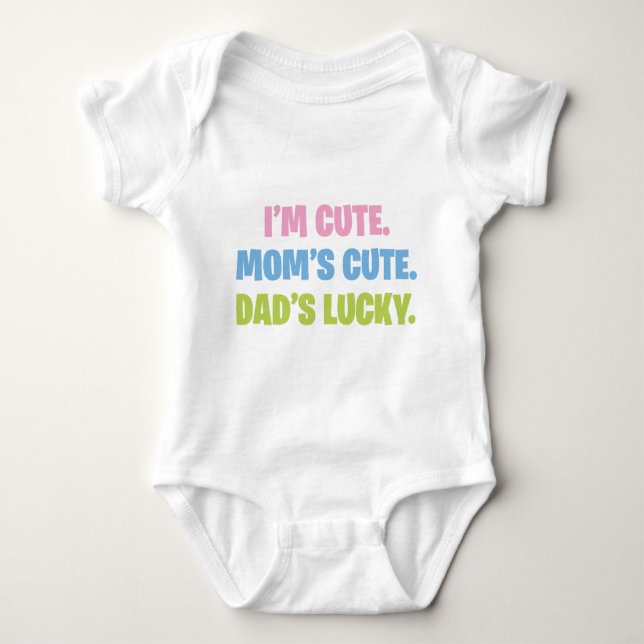 I'm Cute Baby Bodysuit (Front)