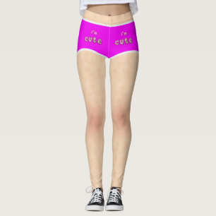 I'm Cute Pink Briefs Legging