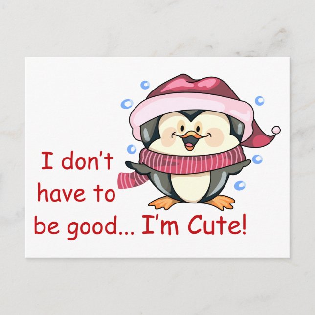 I'm Cute Postcard (Front)