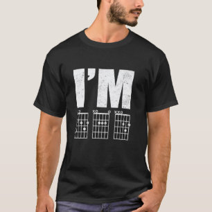 I'm DAD Funny Guitar Chords For Music Lovers Men T-Shirt