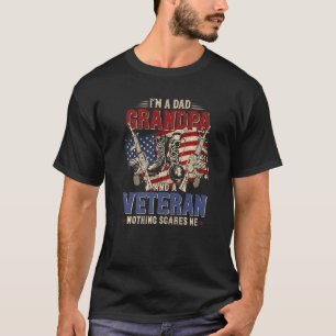 I'm Dad Grandpa And A Veteran Proud Us Veteran Fat T-Shirt