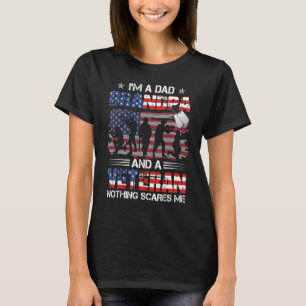 I'm Dad Grandpa And A Veteran Proud Us Veteran Fat T-Shirt
