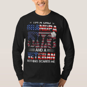 I'm Dad Grandpa And A Veteran Proud Us Veteran Fat T-Shirt