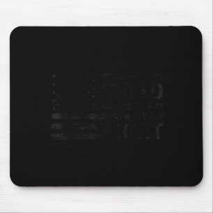 Im Dad Right Black Usa Flag Fathers Day Vintage Mouse Pad