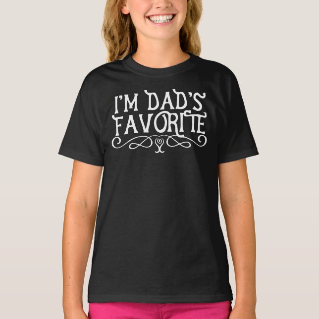 I'm Dad's Favourite Son Dark T-Shirt (Front)