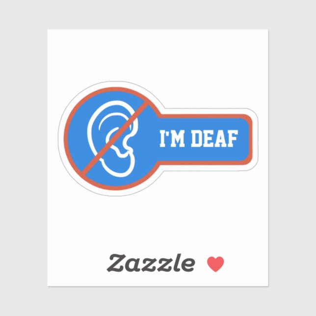 i'm deaf - deafness unique design (Sheet)