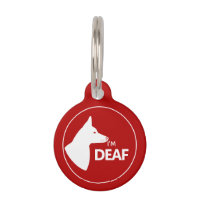 I'm Deaf Red And White Dog W/ Pricked Ears