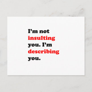 I'm Describing You Postcard