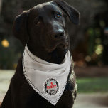 I'm Diabetic Pet Medical Alert Custom Name Grey Bandana<br><div class="desc">This highly visible grey and black bandanna for diabetic dogs and pets features a border of cute paw prints and "medical alert" text. Additional text is customisable with your pets name and medical concern and will give you peace of mind in the event of an emergency. Fire, rescue and first...</div>