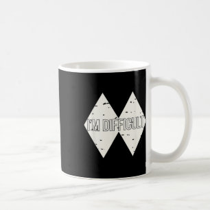 I'm Difficult Funny Double Skii Black Diamonds Pun Coffee Mug
