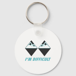 I'm Difficult Ski Double Black Diamonds Colorado M Key Ring
