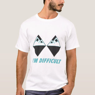 I'm Difficult Ski Double Black Diamonds Colorado M T-Shirt