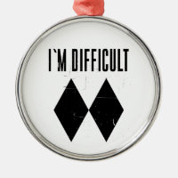 I'm Difficult Skiing Double Black Diamond Novelty