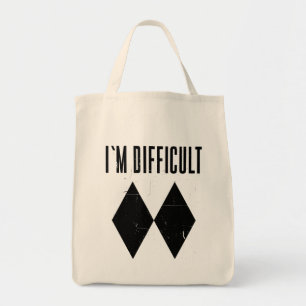 I'm Difficult Skiing Double Diamond Ski Lover Tote Bag