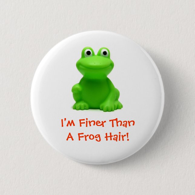 I'm doing just fine! 6 cm round badge (Front)