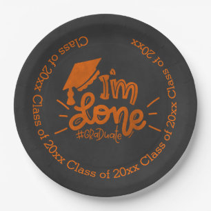 I'm done - Orange Paper Plate