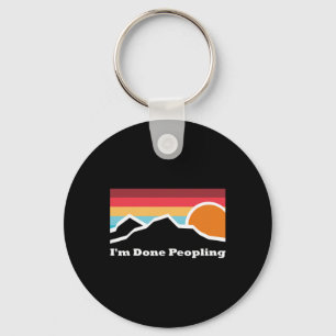 I'm Done Peopling Camping Mountain Climbing Advent Key Ring