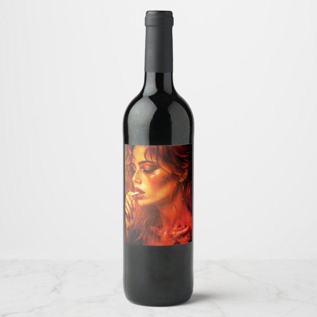 "I'm Done" Wine Bottle Label (Front)