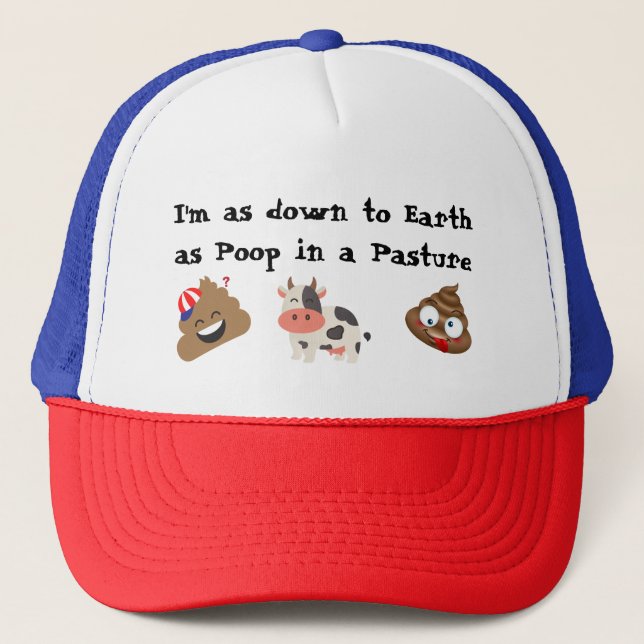 I'm down to Earth Trucker Hat (Front)