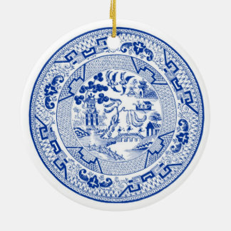 I'm Dreaming of a (Blue &) White Christmas Ceramic Ornament