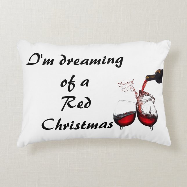 **I'M DREAMING OF A RED CHRISTMAS** DECORATIVE CUSHION (Front)