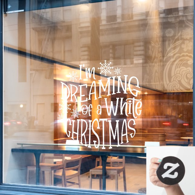 I'm Dreaming of A White Christmas Snowflake (Cafe Window)