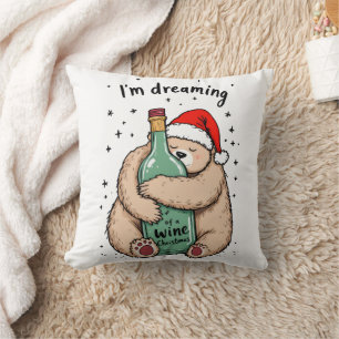 I'm Dreaming of a Wine Christmas  Cushion