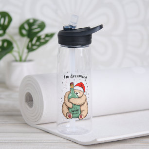 I'm Dreaming of a Wine Christmas Water Bottle