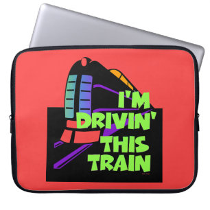 I'm Driving' This Train Red  Laptop Sleeve