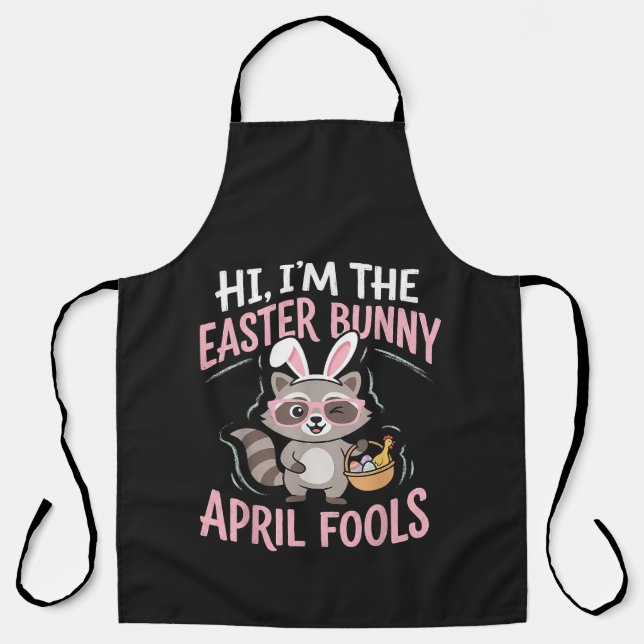 Im Easter Bunny April Fools Apron (Front)