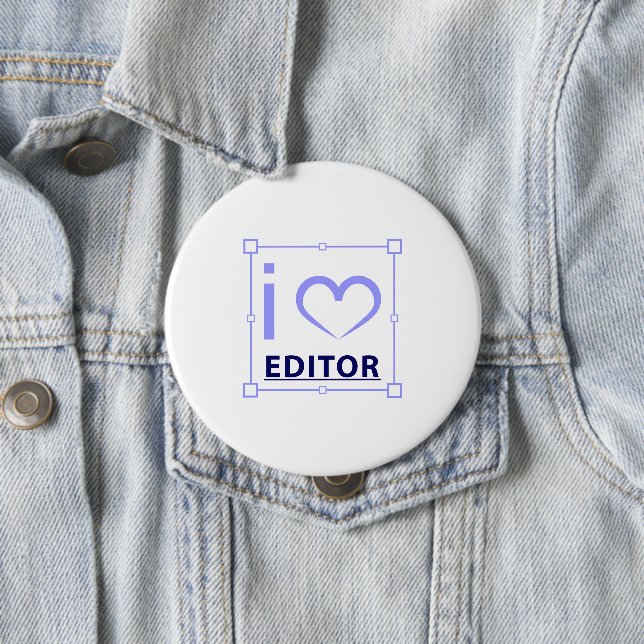I'm editor 10 cm round badge (In Situ)