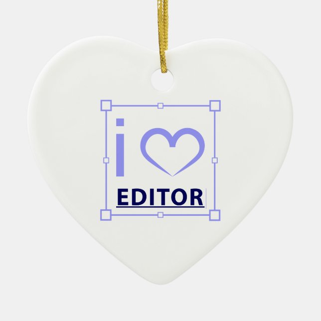 I'm editor ceramic ornament (Front)