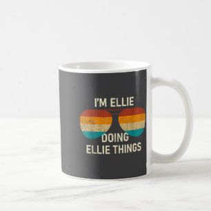 I'm Ellie Doing Ellie Things Retro Sungl D Coffee Mug