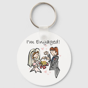 I'm Engaged Key Ring