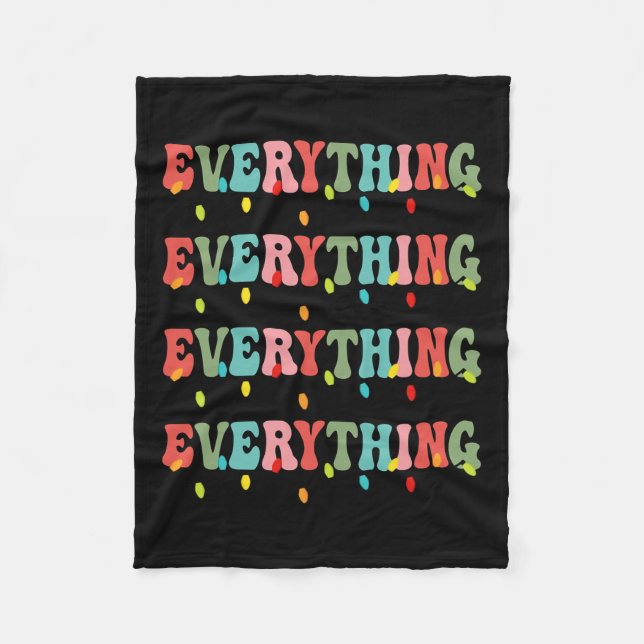 I'm Everything I Need For Christmas Xmas Couple Ma Fleece Blanket (Front)