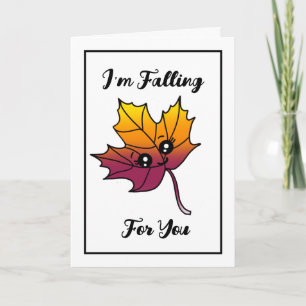I'm Falling for You Romantic Flirty Couple's Card