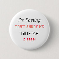 I'm fasting don't annoy me in Ramadan