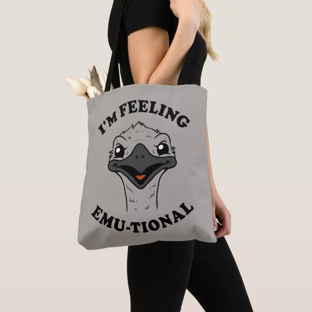 I'm Feeling Emu-Tional Tote Bag (Close Up)