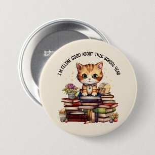 I'm Feline Good About This School Year 7.5 Cm Round Badge