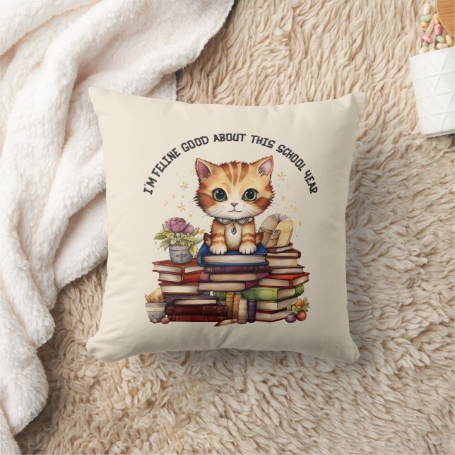I'm Feline Good About This School Year Cushion (Blanket)