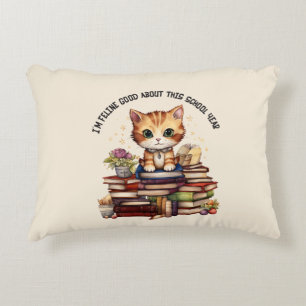 I'm Feline Good About This School Year Decorative Cushion